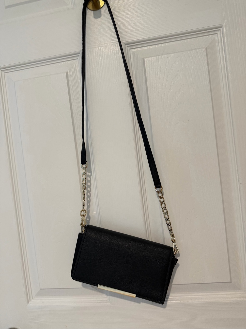 kate spade Black Crossbody Bag with Gold Hardware
